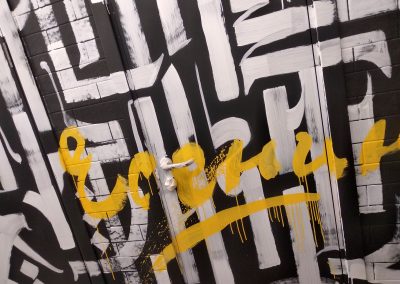 Роспись помещения в баре Punk Brew в Санкт-Петербурге