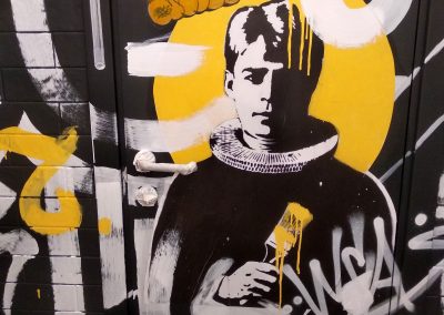Роспись помещения в баре Punk Brew в Санкт-Петербурге