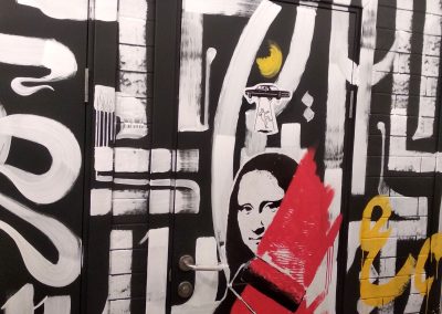 Роспись помещения в баре Punk Brew в Санкт-Петербурге