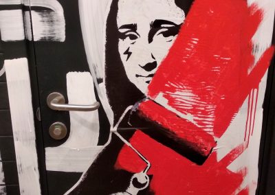 Роспись помещения в баре Punk Brew в Санкт-Петербурге