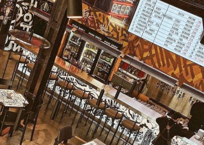 Роспись в баре Punk Brew в Санкт-Петербурге