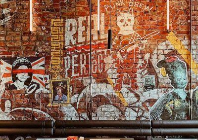 Роспись в баре Punk Brew в Санкт-Петербурге